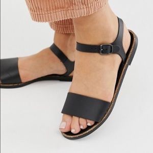 Wide Fit Leather Sandal